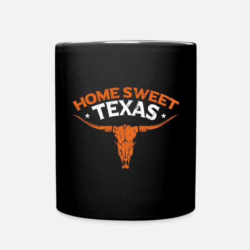 Longhorn Lone Star State Texas - Mug uni - noir