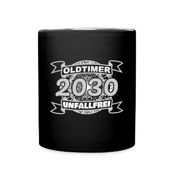 2030 - Tasse einfarbig - Schwarz - Vorne