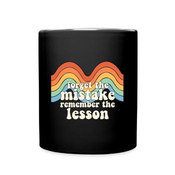 Oubliez l’erreur Souvenez-vous de l’enseignant de la leçon - Mug uni - noir - Devant