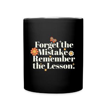 Oubliez l’erreur Souvenez-vous de l’enseignant de la leçon - Mug uni - noir - Devant