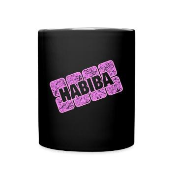 Nom jour Habiba - Mug uni - noir - Devant