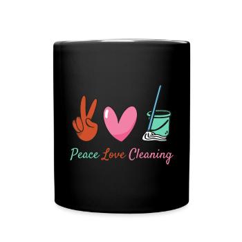 Aide domestique, femme de ménage, femme de ménage - Mug uni - noir - Devant