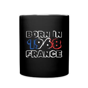 Jahr 1968 - Tasse einfarbig - Schwarz - Vorne