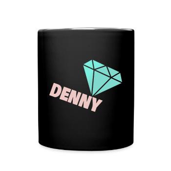 Diamant Denny - Tasse einfarbig - Schwarz - Vorne