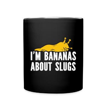 Banana Snail Snail - Full Colour Mug - black - Front
