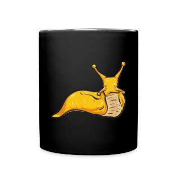 Banana Snail Snail - Full Colour Mug - black - Front