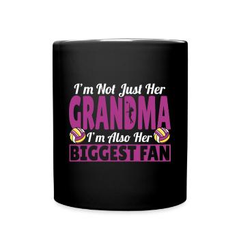 Grandmother I'm Her Grandma I'm Her Biggest Fan Vo - Full Colour Mug - black - Front