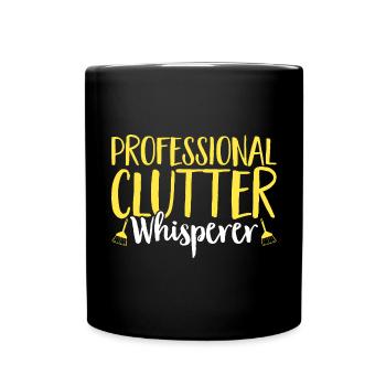 Aide domestique, femme de ménage, femme de ménage - Mug uni - noir - Devant