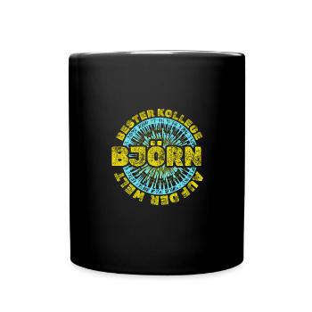 Vorname Björn - Tasse einfarbig - Schwarz - Vorne