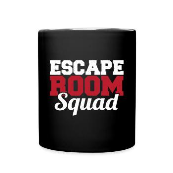 Mystery Challenge Cool Group Escape Room Squad - Tasse einfarbig - Schwarz - Vorne