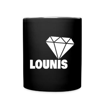 Edel Lounis - Tasse einfarbig - Schwarz - Vorne