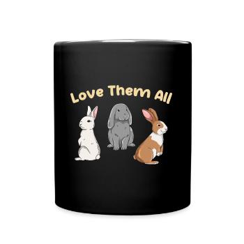 Conception de lapin mignon pour les propriétaires de lapins - Mug uni - noir - Devant