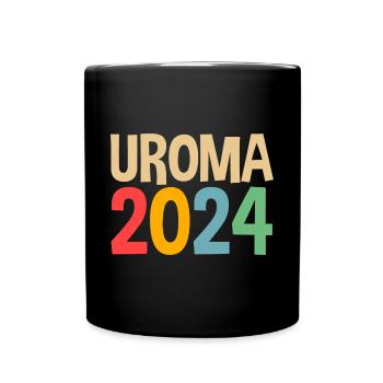 Urgroßmutter 2024 Uroma - Tasse einfarbig - Schwarz - Vorne