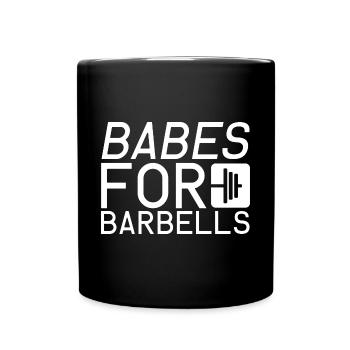Babes For Barbells 2 - Tasse einfarbig - Schwarz - Vorne