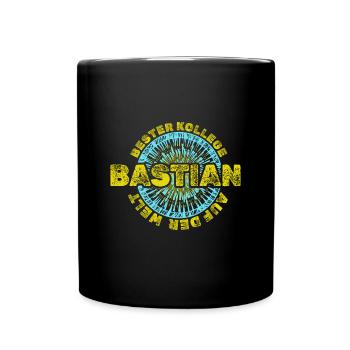 Vorname Bastian - Tasse einfarbig - Schwarz - Vorne