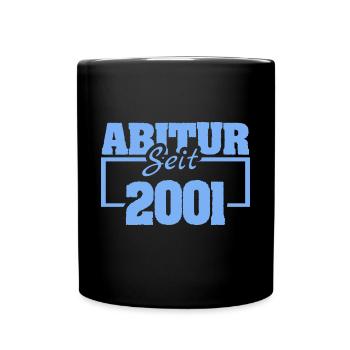 Abiturient 2001 - Tasse einfarbig - Schwarz - Vorne