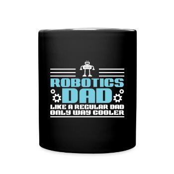 Construire un père robotique robotique comme un père ordinaire Dro - Mug uni - noir - Devant