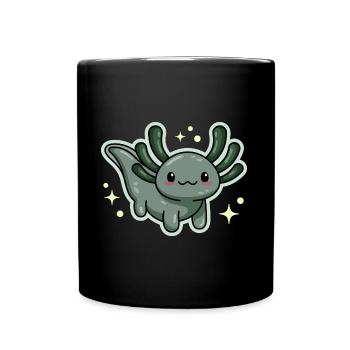 Conception d’axolotl de type sauvage pour les amateurs d’axolotl - Mug uni - noir - Devant