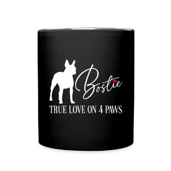 Bostie true love on four paws - Full Colour Mug - black - Front