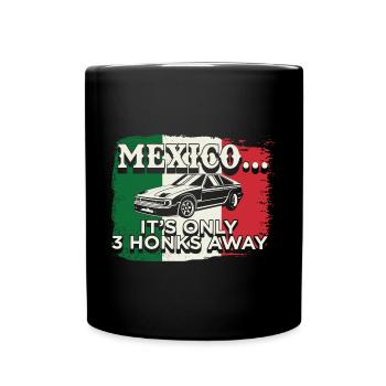 Automechaniker Geschenke, Mexiko Flagge - Tasse einfarbig - Schwarz - Vorne