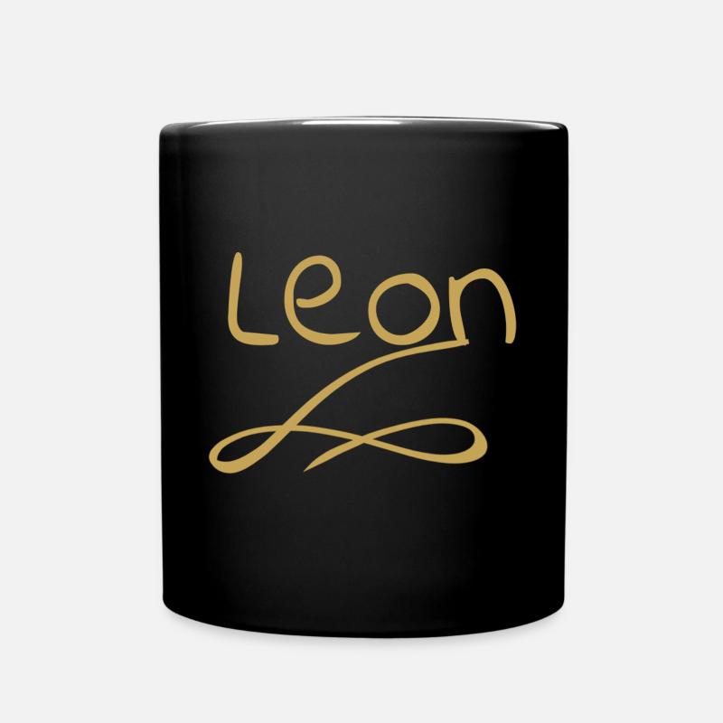 Leon : Léon - Mug uni - noir
