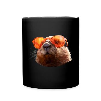 Biber - Tasse einfarbig - Schwarz - Vorne