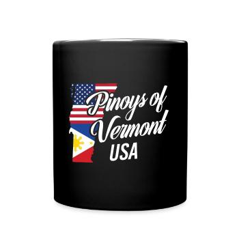Filipinos of Vermont Design for Proud Fil-Ams - Full Colour Mug - black - Front