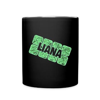 Liana as a first name - Full Colour Mug - black - Front