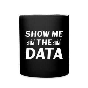 Show me the Data - Full Colour Mug - black - Front