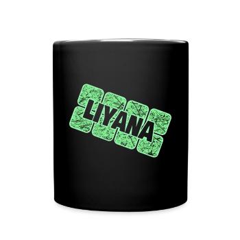 Liyana as a first name - Full Colour Mug - black - Front