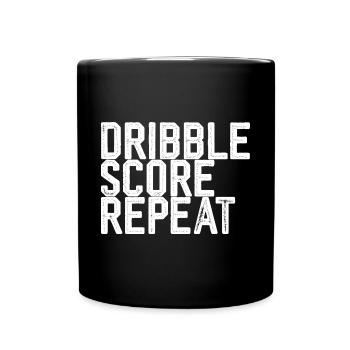 Dribble Score Répétition 3 - Mug uni - noir - Devant