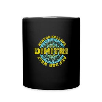 Vorname Dimitri - Tasse einfarbig - Schwarz - Vorne