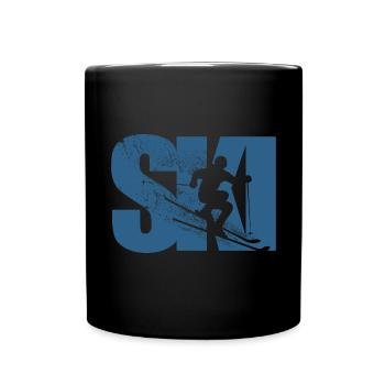 Ski, après-ski, sports d'hiver, vacances au ski - Mug uni - noir - Devant