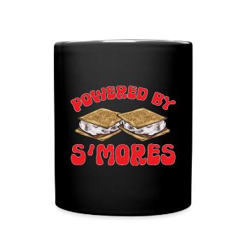 S'more Lagerfeuer Marshmallow Camping - Tasse einfarbig - Schwarz - Vorne