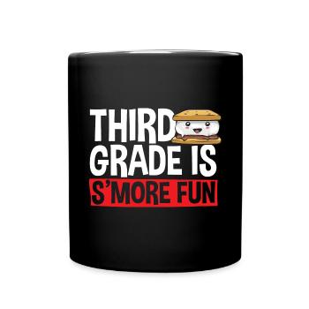 S'more Lagerfeuer Marshmallow Camping - Tasse einfarbig - Schwarz - Vorne
