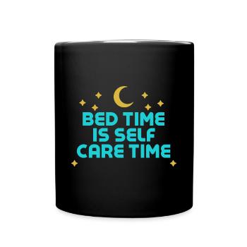 Bed Time Napetizer Self Care Sofa Bed - Full Colour Mug - black - Front