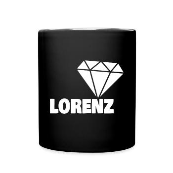 Gift for Lorenz - Full Colour Mug - black - Front