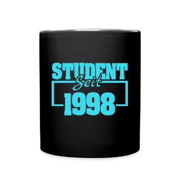 Student 1998 - Tasse einfarbig - Schwarz - Vorne