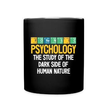 Psychologue médico-légal professionnel Cadeau médico-légal - Mug uni - noir - Devant