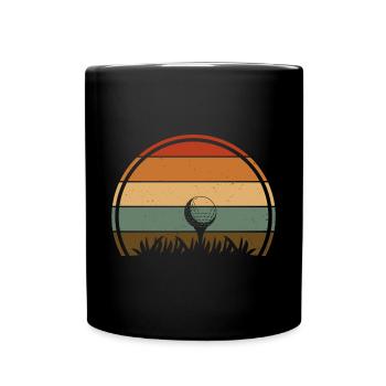 Golfeur de golf - Mug uni - noir - Devant