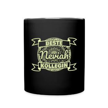 Arbeitskollegin Neviah - Tasse einfarbig - Schwarz - Vorne