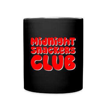 Midnight Snackers Club - Tasse einfarbig - Schwarz - Vorne