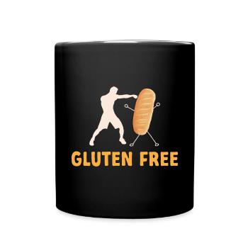 Gluten Free Gluten Intolerance - Full Colour Mug - black - Front