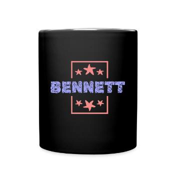 Bennett als Bennett - Tasse einfarbig - Schwarz - Vorne
