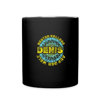 Denis - Mug uni - noir - Devant