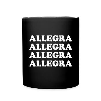 Allegra as a name - Full Colour Mug - black - Front