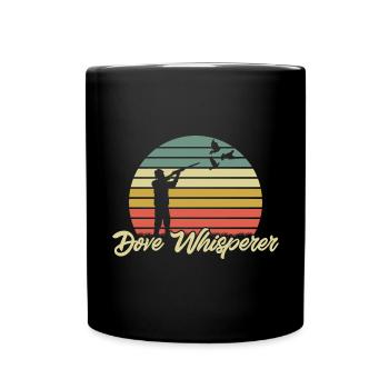 Taubenjäger Taubenjagd Tauben - Tasse einfarbig - Schwarz - Vorne