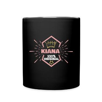 First name Kiana - Full Colour Mug - black - Front