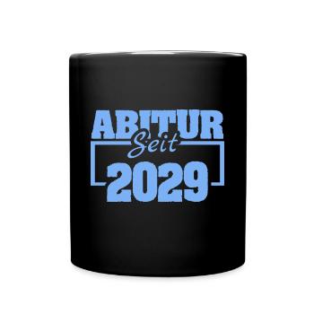 Abiturient 2029 - Tasse einfarbig - Schwarz - Vorne