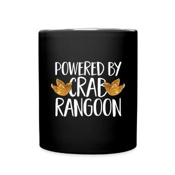 Krabben Rangoon Crab Rangoon - Full Colour Mug - black - Front